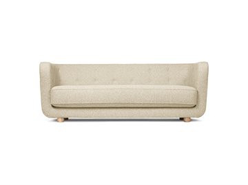 Audo Copenhagen Vilhelm Sofa Sacho nul 0001, med Vegetabilske læderknapper